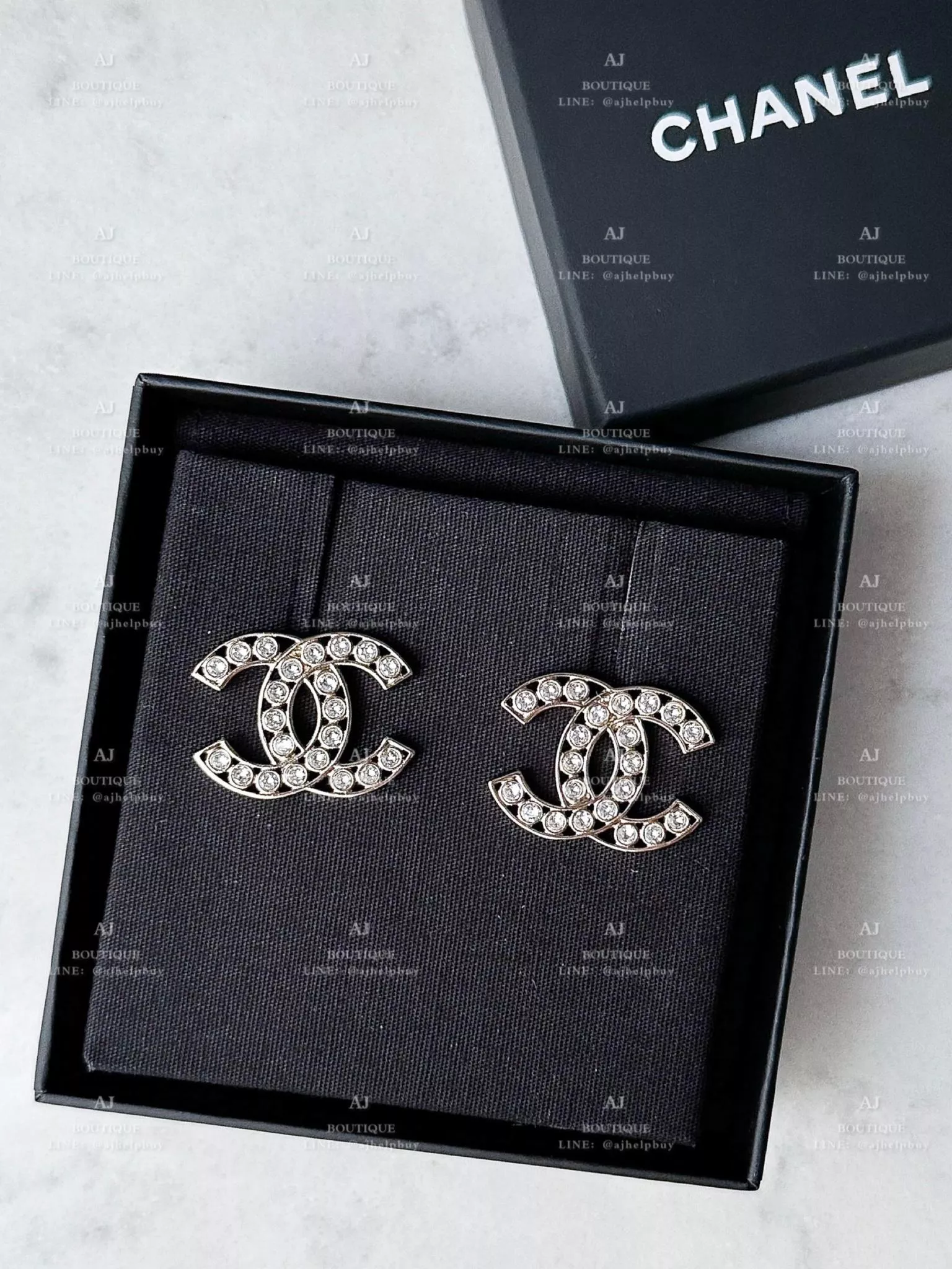 Chanel 針式耳環 淡金 代購照片