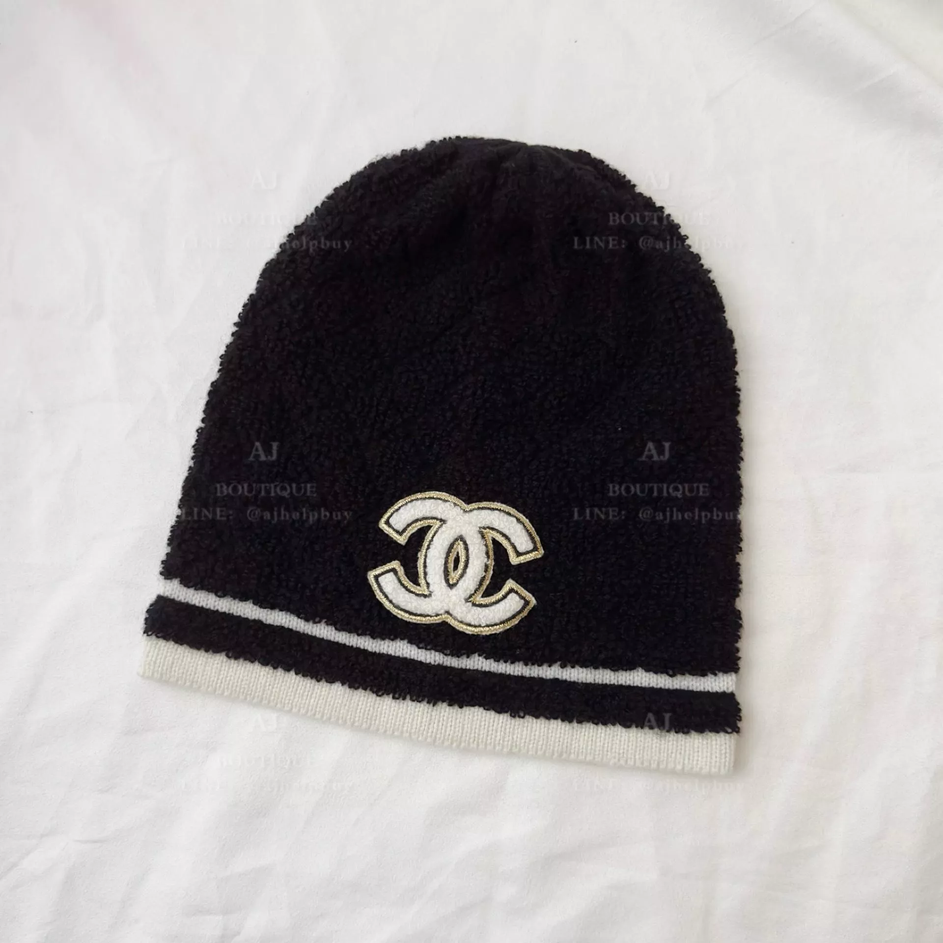 Chanel 缺貨款毛帽 黑色 代購照片