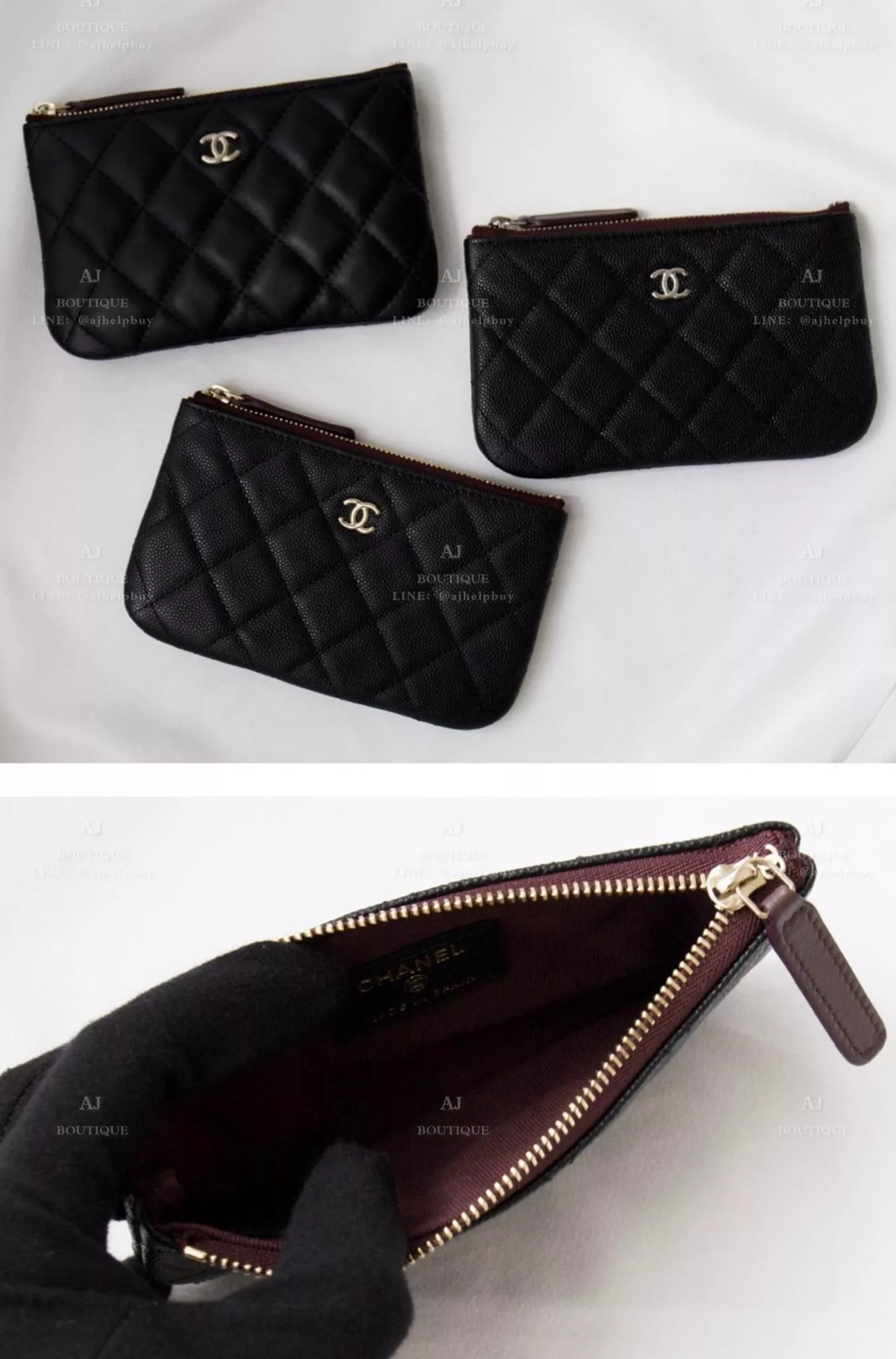 Chanel 經典款 一字拉鍊錢包 代購照片