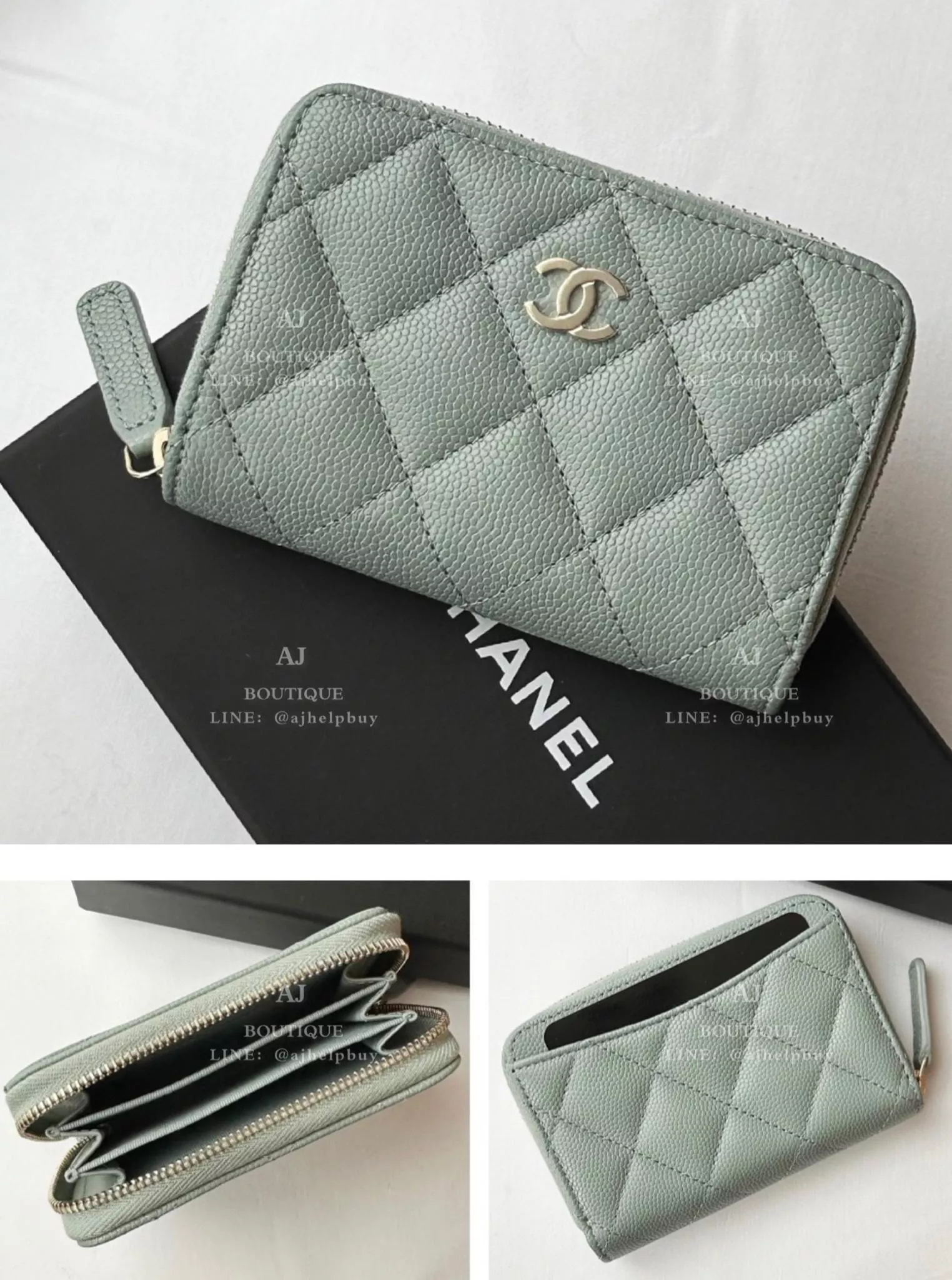 Chanel 經典款 拉鍊錢包 代購照片