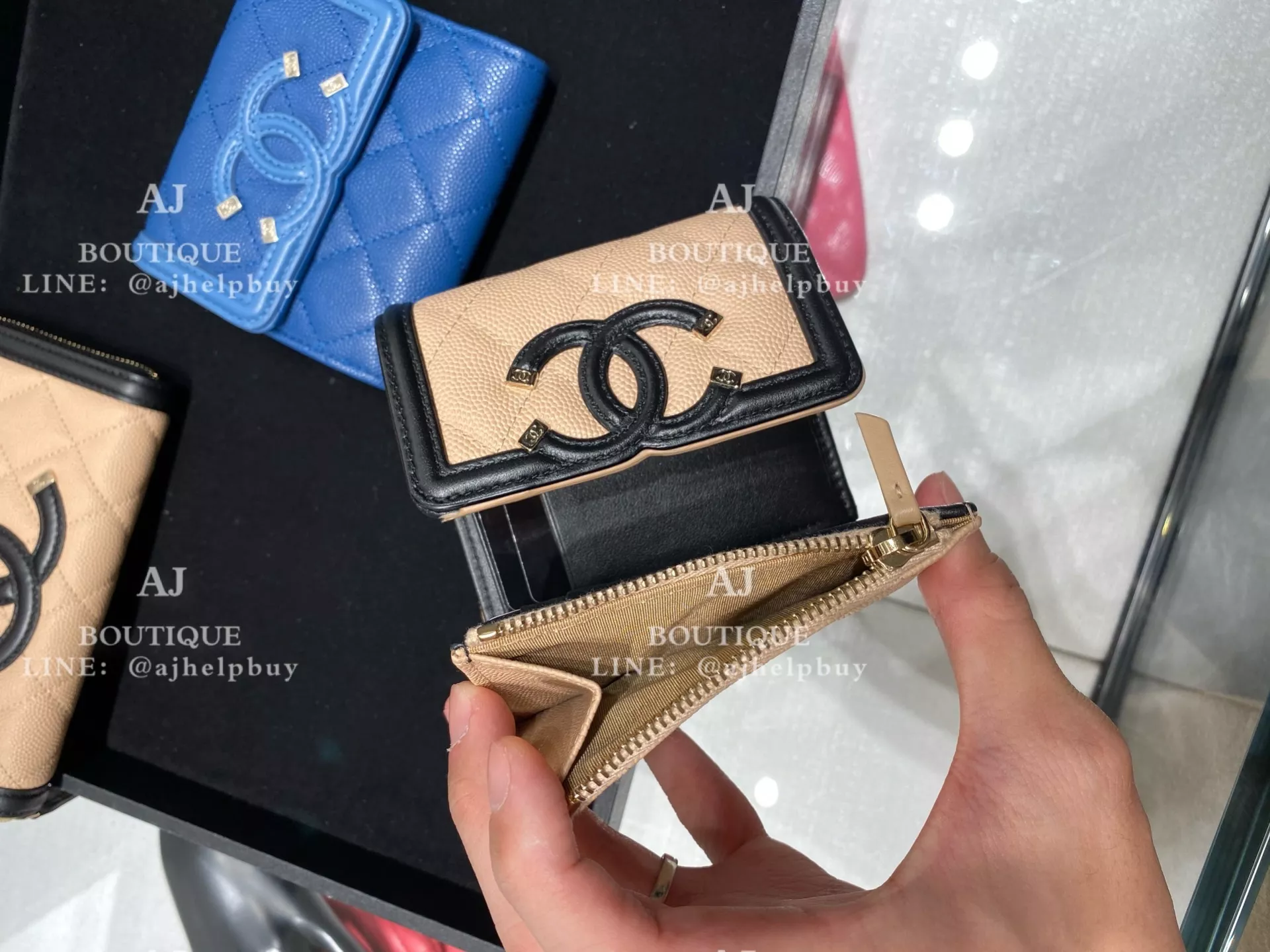 Chanel 三折短夾小款 大Cc 代購照片2