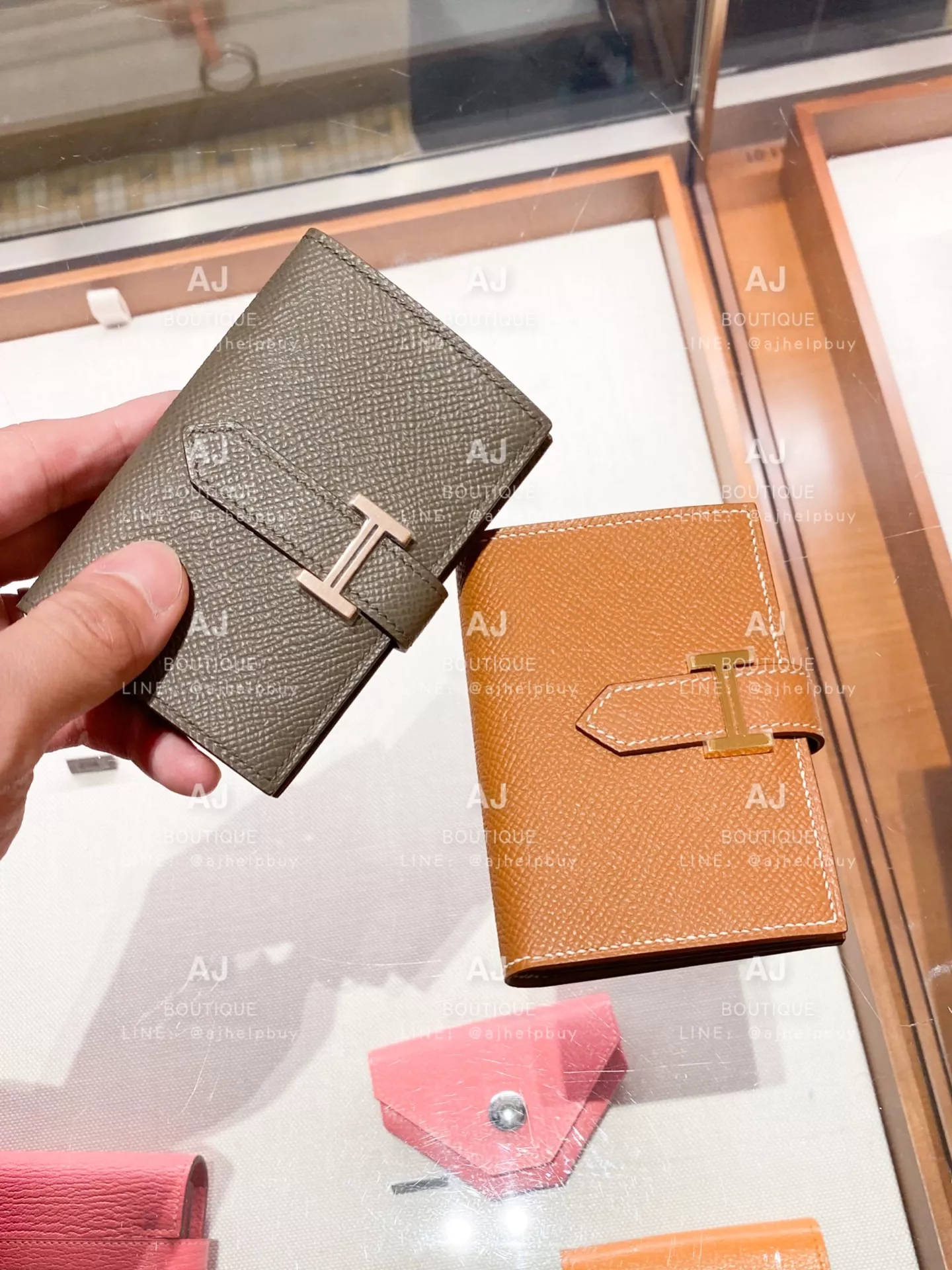 Hermes Bearn Card Holder 卡包 Epsom 金釦 代購照片