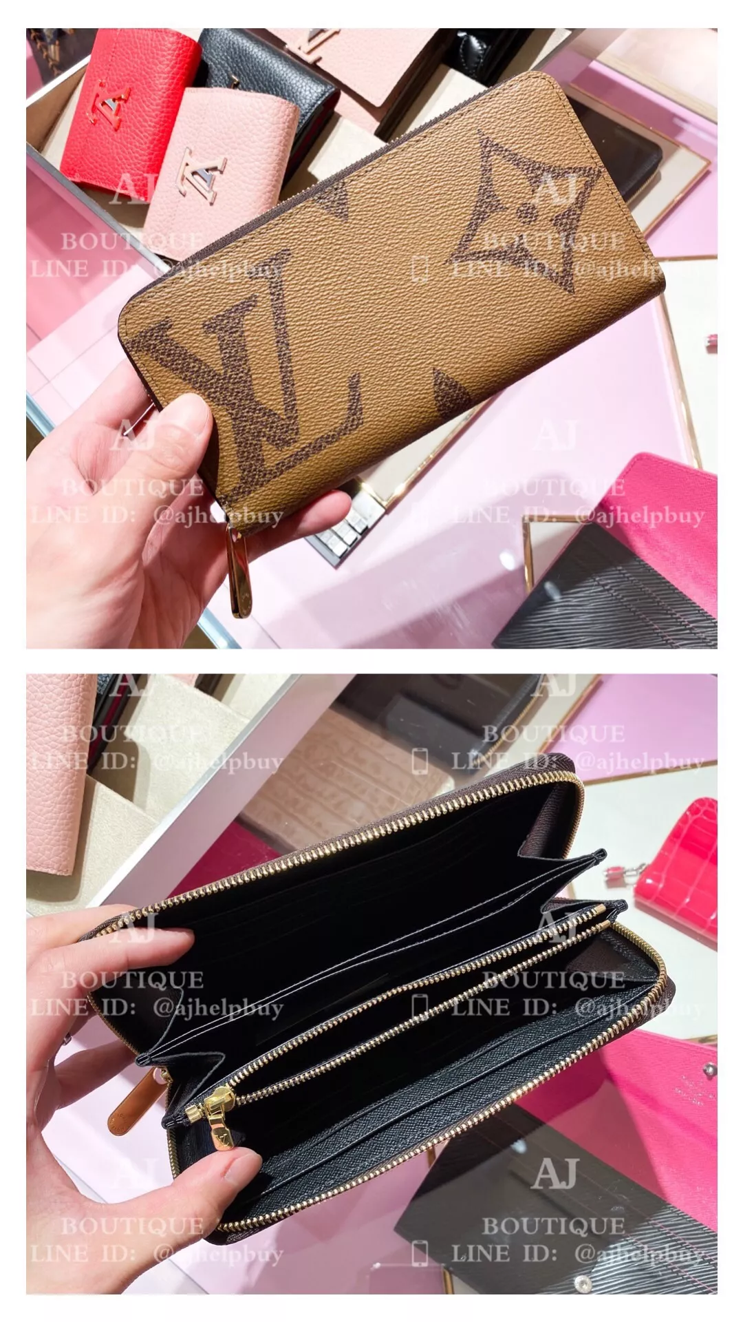 Lv Louis Vuitton 拉鍊長夾 大老花款 代購照片