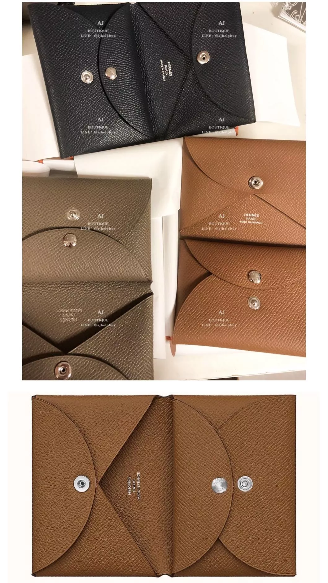 Hermes Calvi Duo 卡片零錢包 代購照片