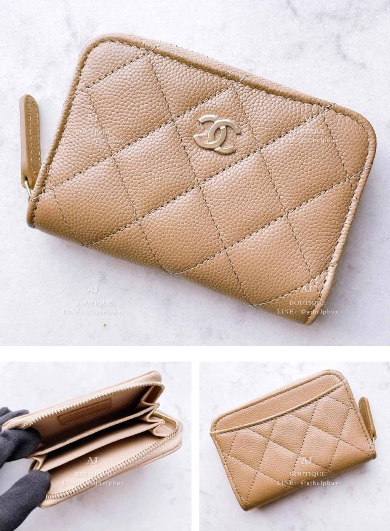 Chanel 經典款 拉鍊零錢包 代購照片