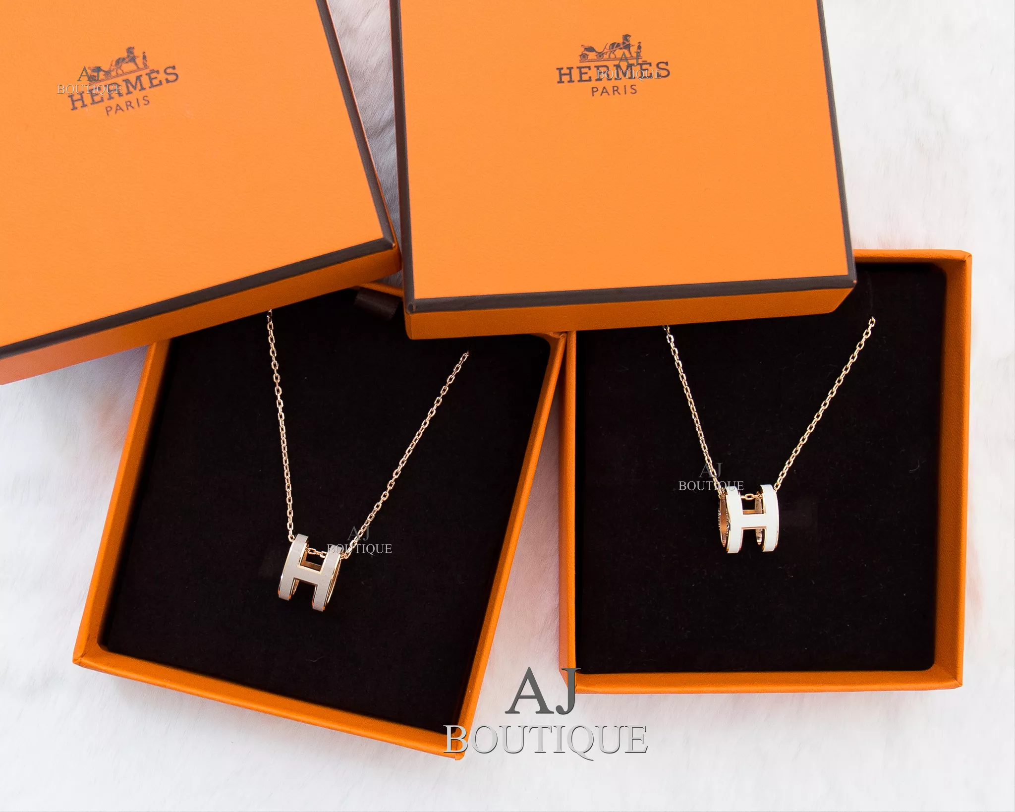 Hermes Pop H 項鍊 玫瑰金鍊 代購照片