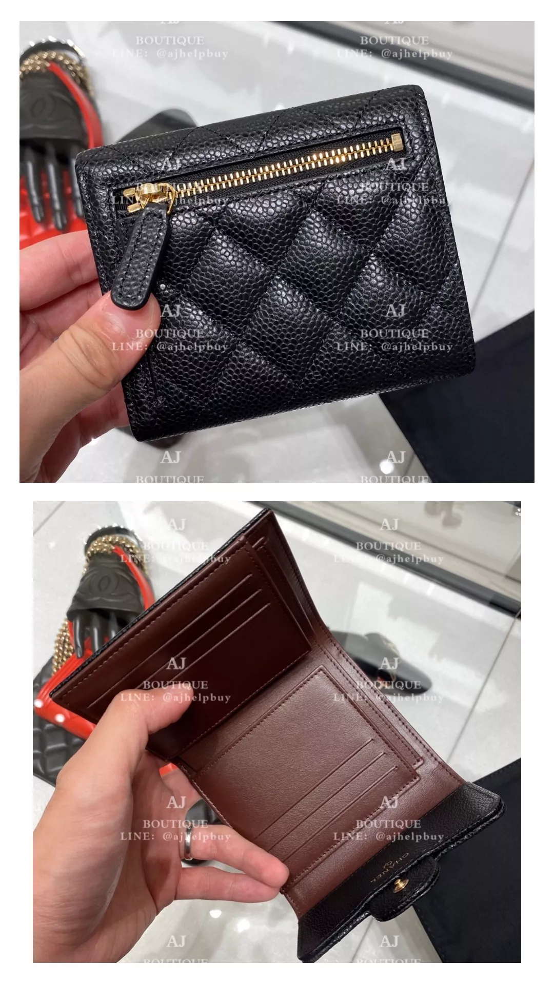 Chanel 經典款三折短夾 代購照片2