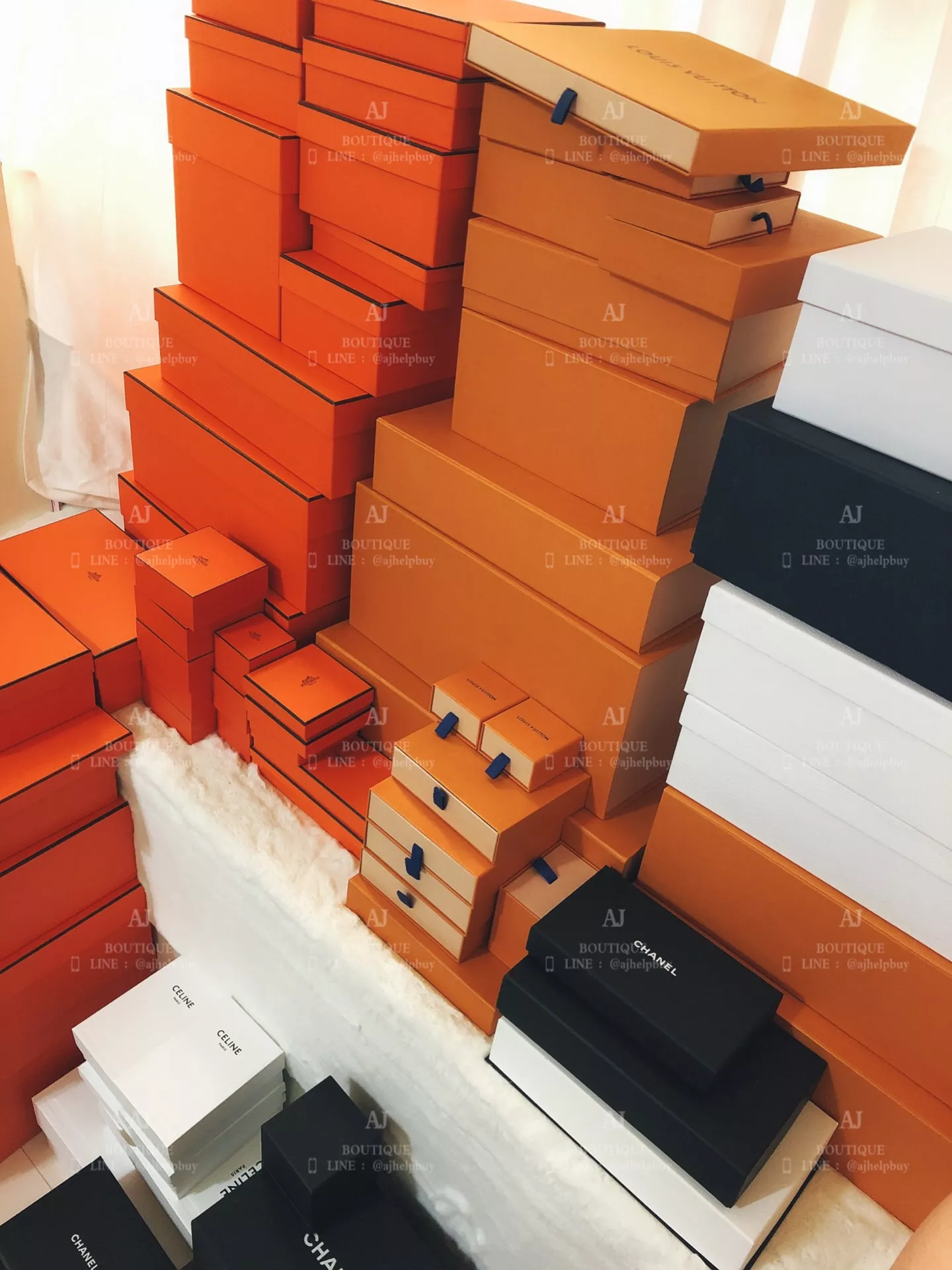 Hermes Chanel Celine LV 疫情代購照片
