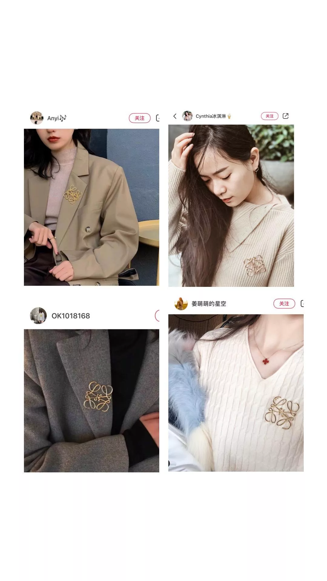 Loewe 金色胸針 代購照片2