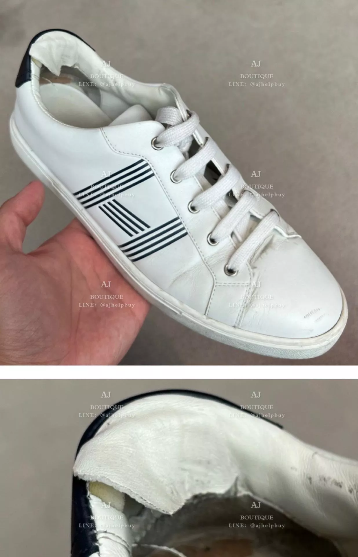 Hermes Shoes 鞋子不能修就退款的情況 售後服務照片