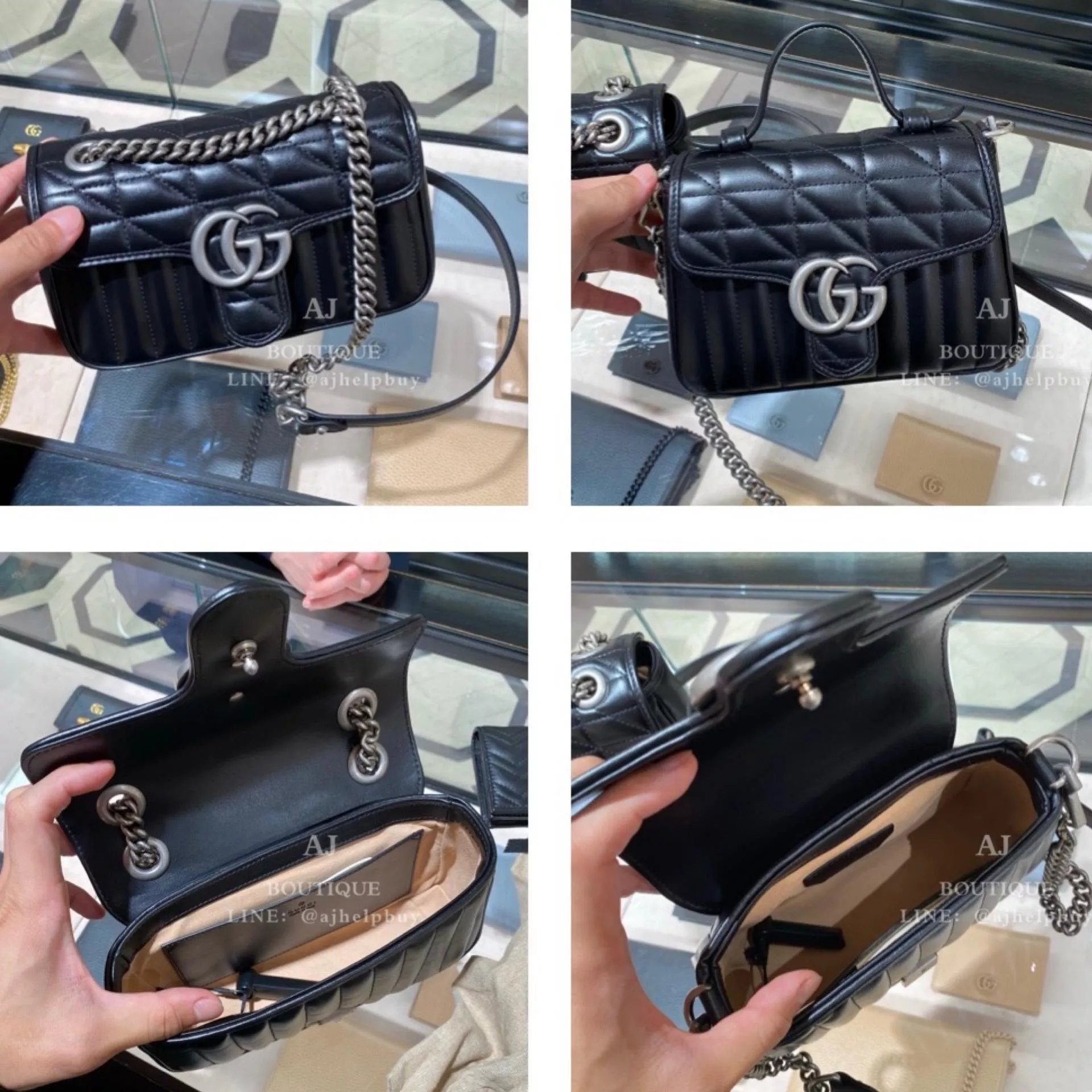 Gucci Gg Marmont Mini Bag 黑色 代購照片