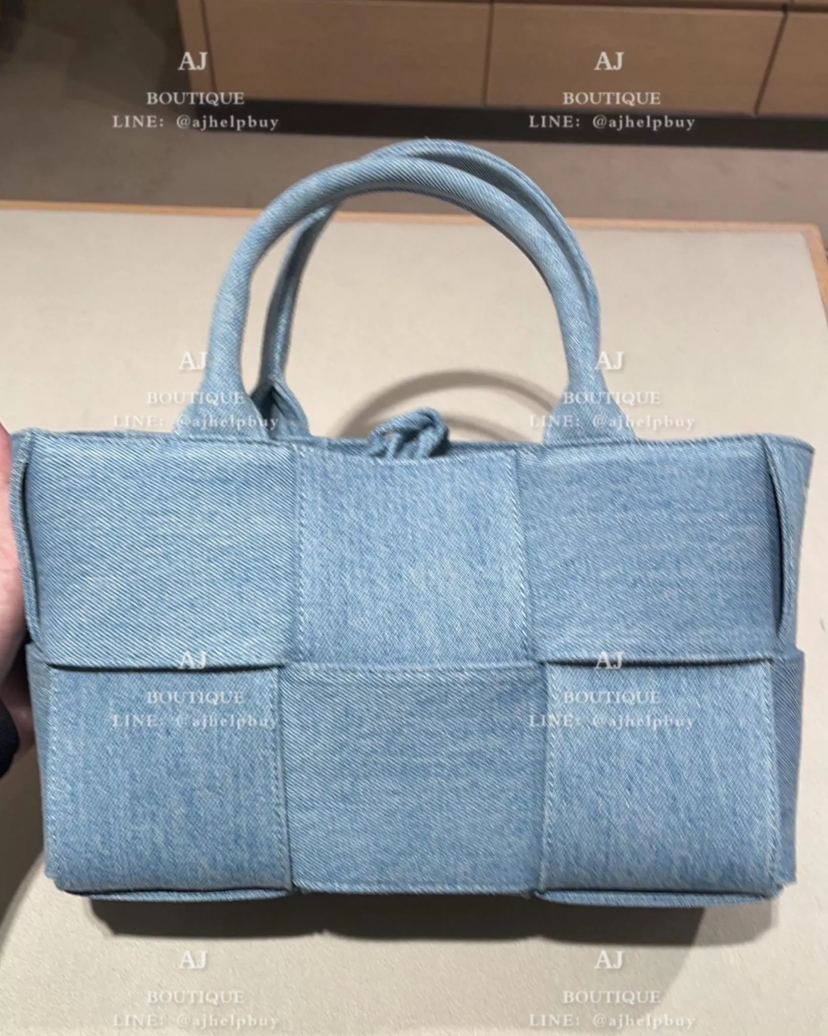 Bv Bottega Veneta Mini Arco 托特包 丹寧款 代購照片