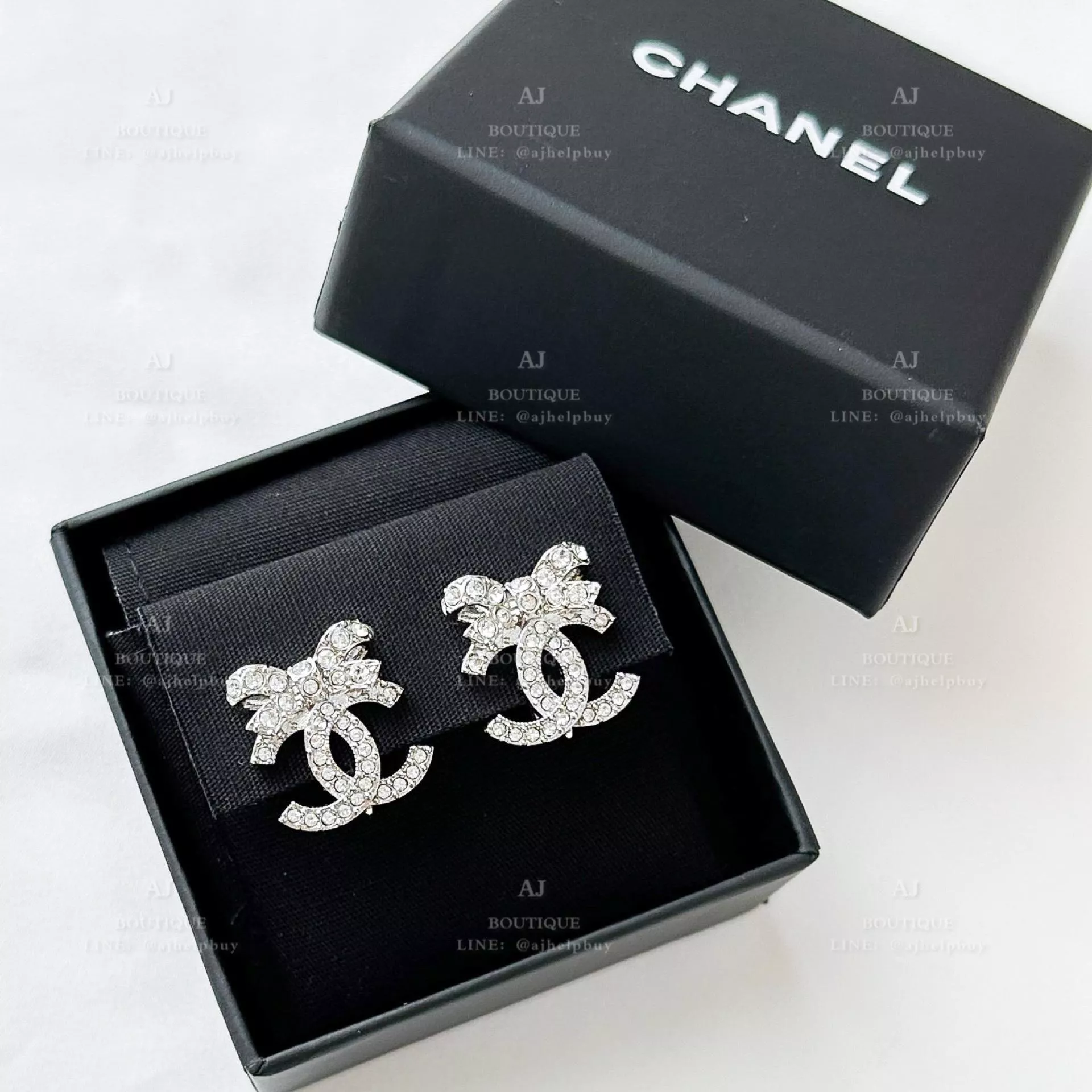 Chanel 夾式耳環 白金 代購照片
