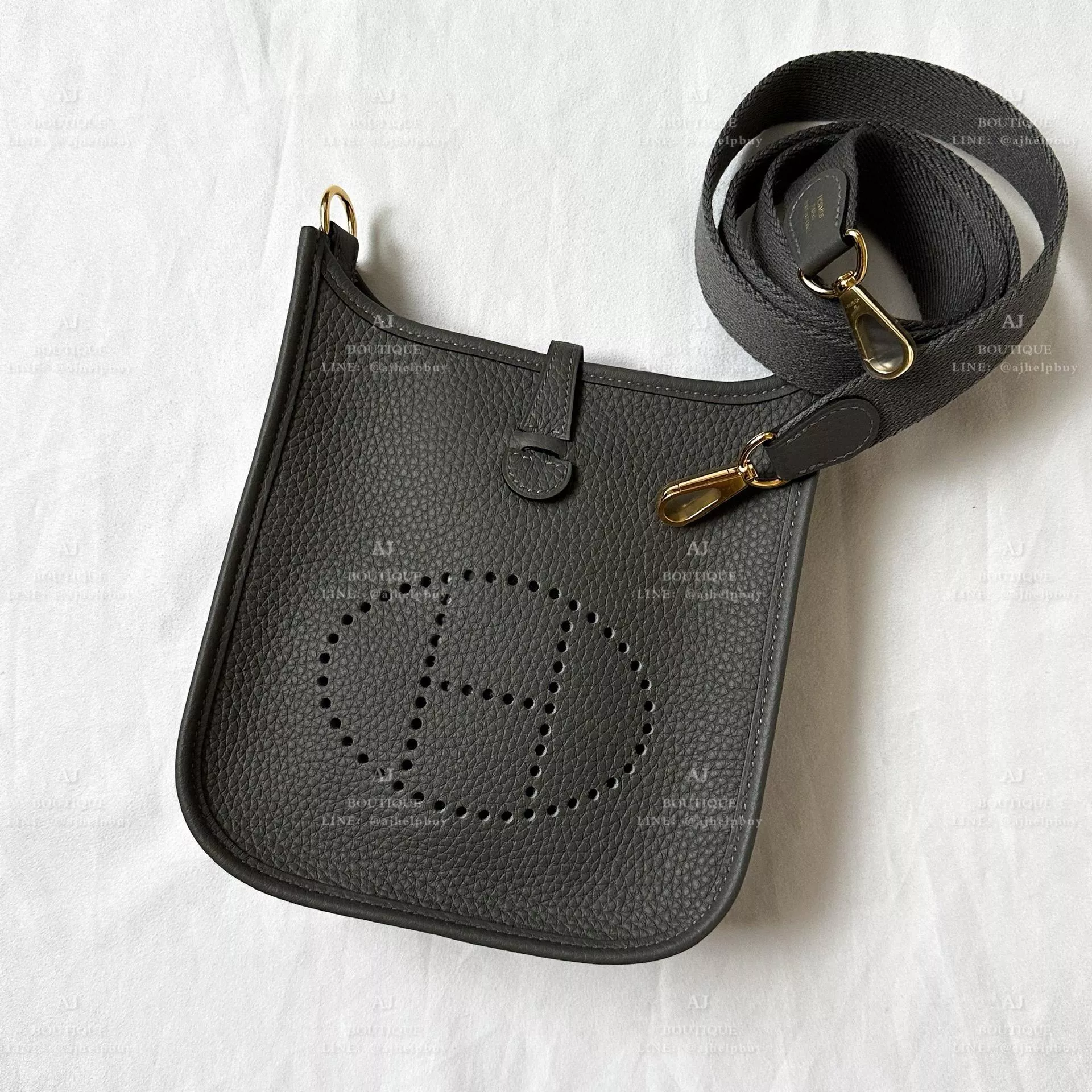 Hermes Mini Evelyne 金釦 代購照片