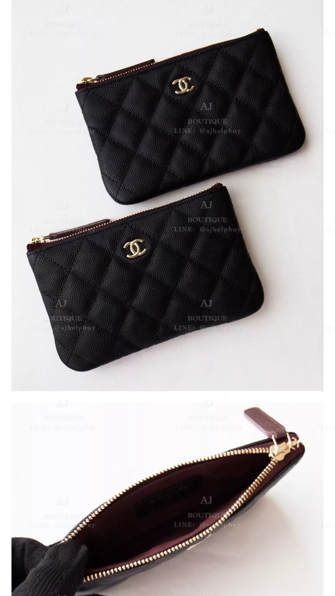 Chanel 經典款 一字拉鍊錢包 代購照片