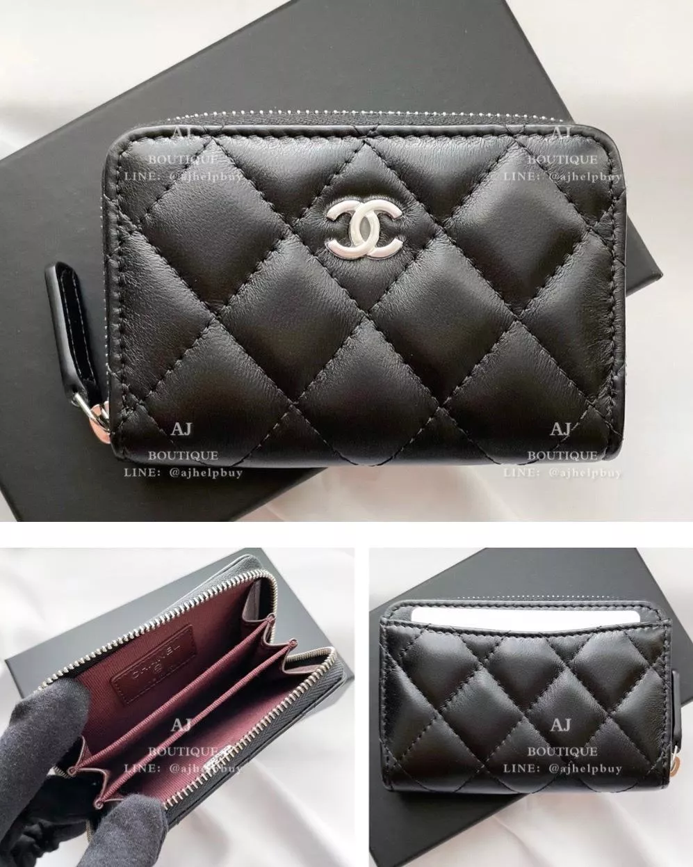Chanel 經典款 拉鍊零錢包 代購照片